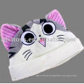 cartoon animal cat plush hat